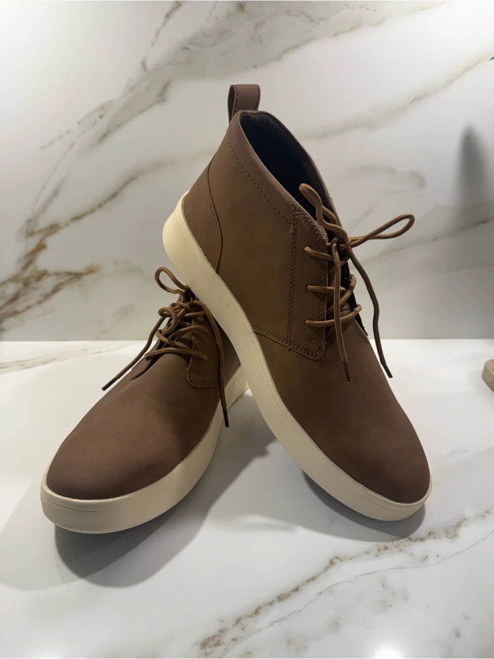 Izod Men's Brown Chukka Boots with Cream Sole (Size Men's 11) *Never Worn*